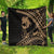 Ikaika Hawaiian Mythic Koa Tribal Warrior Quilt