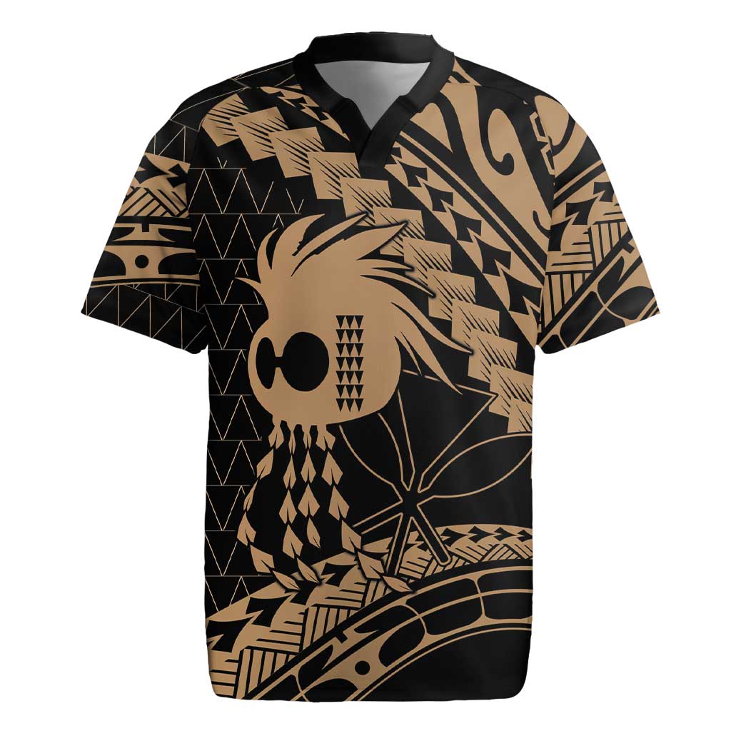 Ikaika Hawaiian Mythic Koa Tribal Warrior Rugby Jersey