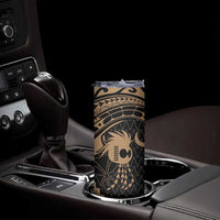 Ikaika Hawaiian Mythic Koa Tribal Warrior Skinny Tumbler