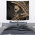 Ikaika Hawaiian Mythic Koa Tribal Warrior Tapestry