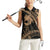 Ikaika Hawaiian Mythic Koa Tribal Warrior Women Sleeveless Polo Shirt