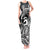 Koa Ikaika Warrior Helmet with Shark Tank Maxi Dress Black Kakau Style