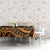 Koa Ikaika Warrior Helmet with Shark Tablecloth Gold Kakau Style