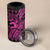 Koa Ikaika Warrior Helmet with Shark 4 in 1 Can Cooler Tumbler Pink Kakau Style