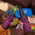 Koa Ikaika Warrior Helmet with Shark 4 in 1 Can Cooler Tumbler Pink Kakau Style