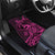 Koa Ikaika Warrior Helmet with Shark Car Mats Pink Kakau Style