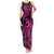 Koa Ikaika Warrior Helmet with Shark Family Matching Tank Maxi Dress and Hawaiian Shirt Pink Kakau Style