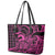 Koa Ikaika Warrior Helmet with Shark Leather Tote Bag Pink Kakau Style