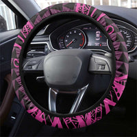 Koa Ikaika Warrior Helmet with Shark Steering Wheel Cover Pink Kakau Style