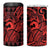 Koa Ikaika Warrior Helmet with Shark 4 in 1 Can Cooler Tumbler Red Kakau Style