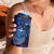 North Island Kokako and South Island Kokako 4 in 1 Can Cooler Tumbler New Zealand Native Bird with Galaxy Vibe