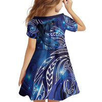 North Island Kokako and South Island Kokako Family Matching Mermaid Dress and Hawaiian Shirt New Zealand Native Bird with Galaxy Vibe