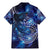 North Island Kokako and South Island Kokako Family Matching Mermaid Dress and Hawaiian Shirt New Zealand Native Bird with Galaxy Vibe