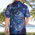 North Island Kokako and South Island Kokako Hawaiian Shirt New Zealand Native Bird with Galaxy Vibe