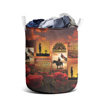 ANZAC Day Film Reel Lest We Forget Laundry Basket Australia NZ Memorial