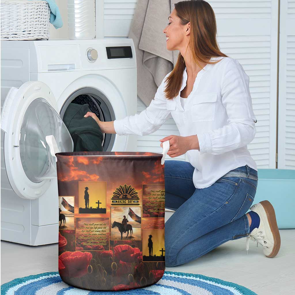 ANZAC Day Film Reel Lest We Forget Laundry Basket Australia NZ Memorial