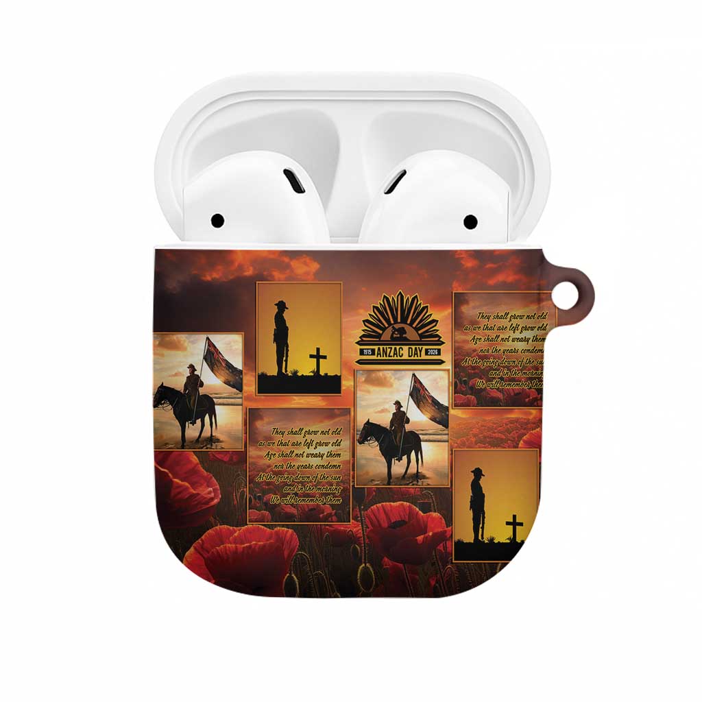 ANZAC Day Film Reel Lest We Forget AirPods Case Australia NZ Memorial