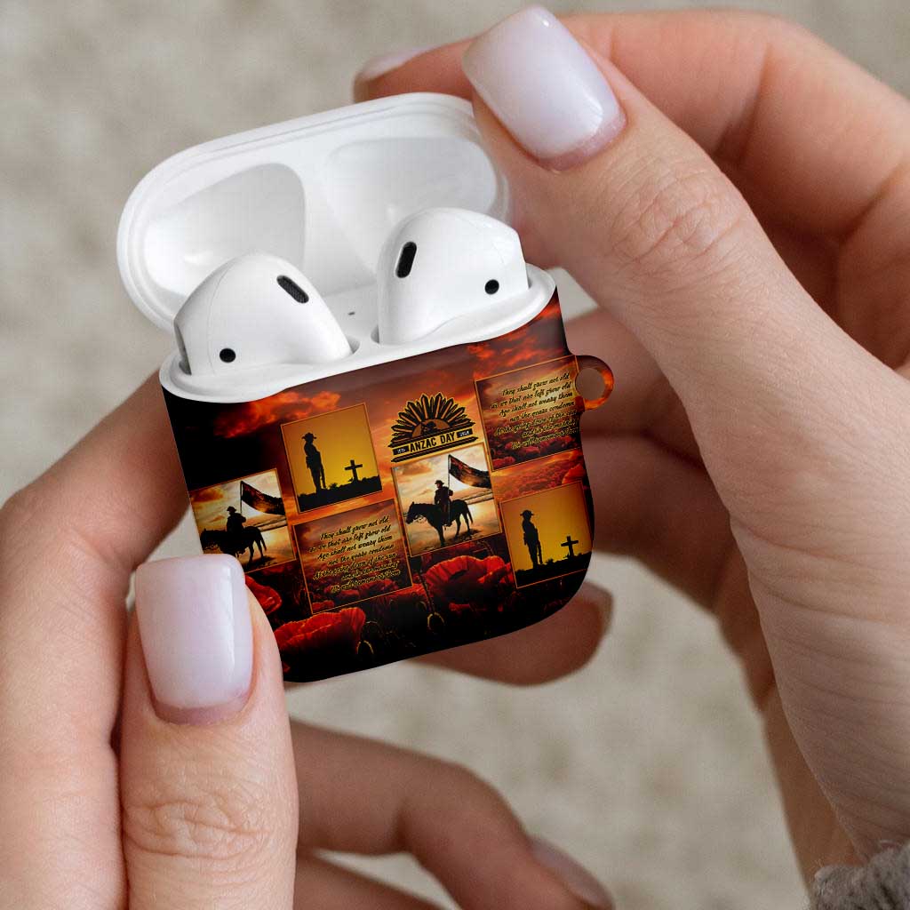 ANZAC Day Film Reel Lest We Forget AirPods Case Australia NZ Memorial