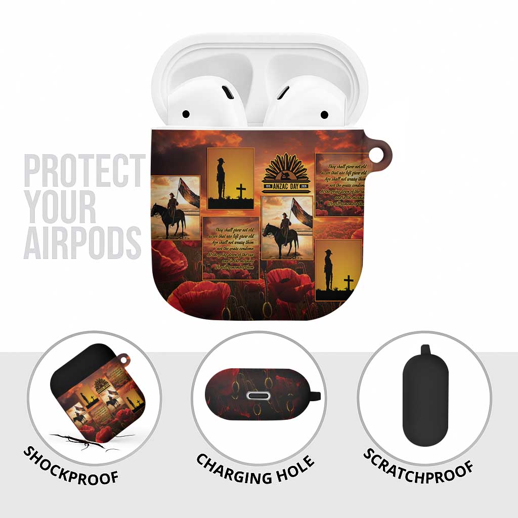 ANZAC Day Film Reel Lest We Forget AirPods Case Australia NZ Memorial