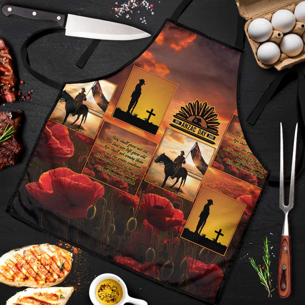 ANZAC Day Film Reel Lest We Forget Apron Australia NZ Memorial