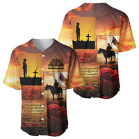 ANZAC Day Film Reel Lest We Forget Baseball Jersey Australia NZ Memorial