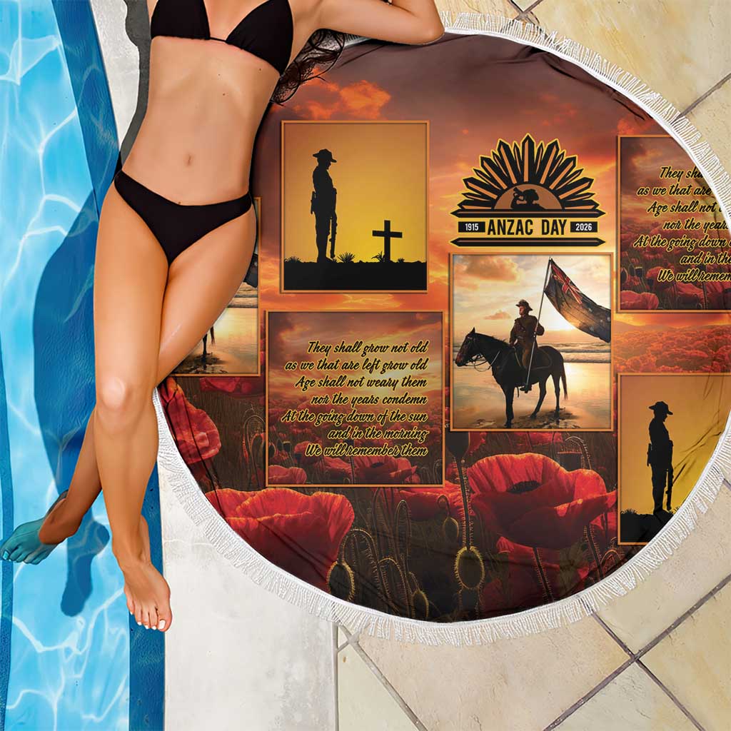 ANZAC Day Film Reel Lest We Forget Beach Blanket Australia NZ Memorial
