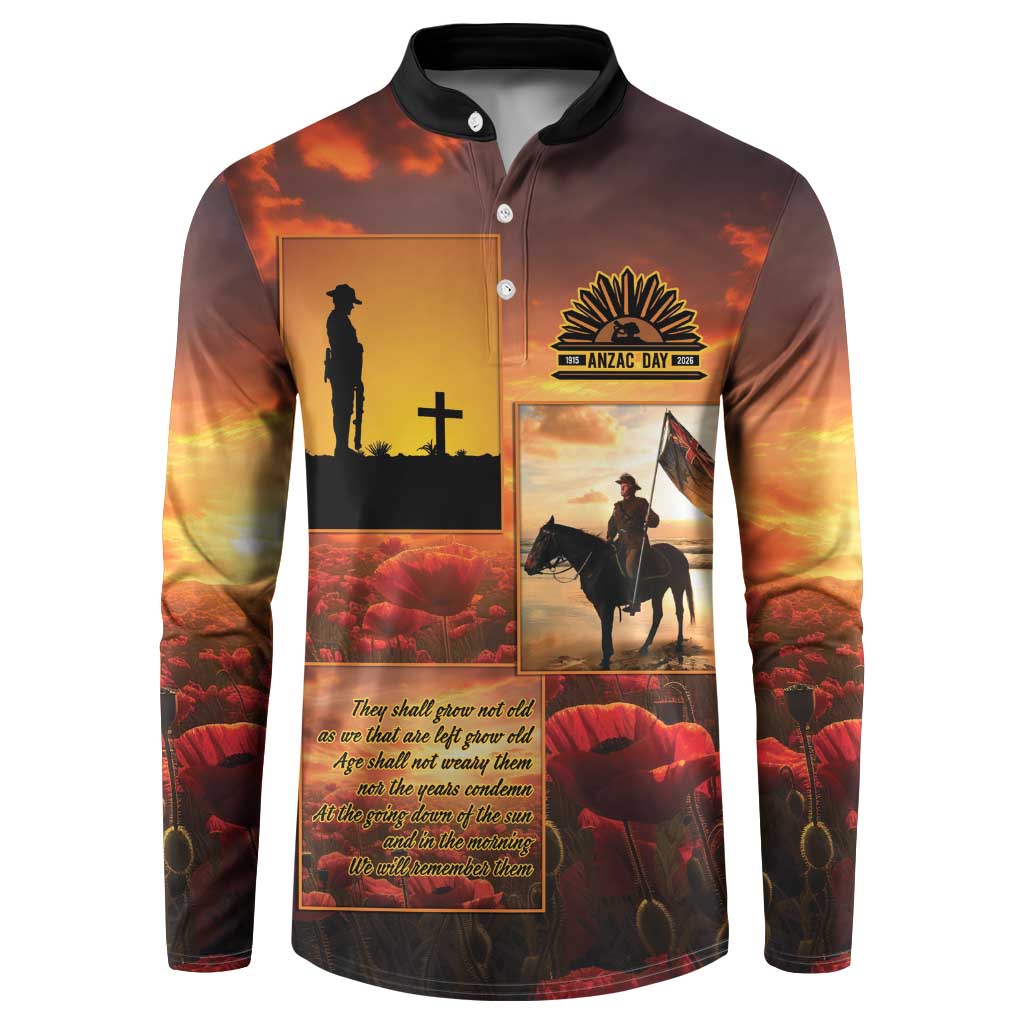 ANZAC Day Film Reel Lest We Forget Button Sweatshirt Australia NZ Memorial
