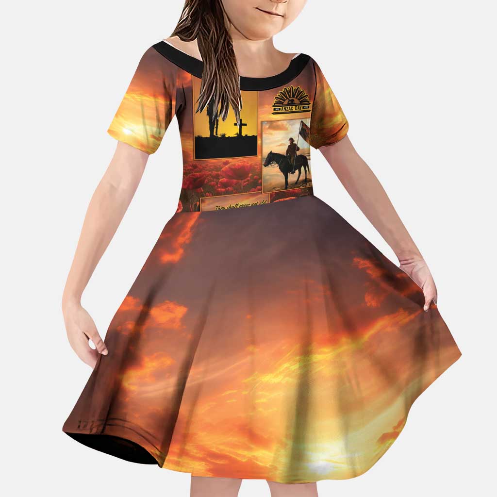 ANZAC Day Film Reel Lest We Forget Family Matching Mermaid Dress and Hawaiian Shirt Australia NZ Memorial