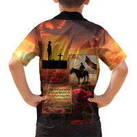 ANZAC Day Film Reel Lest We Forget Family Matching Short Sleeve Bodycon Dress and Hawaiian Shirt Australia NZ Memorial