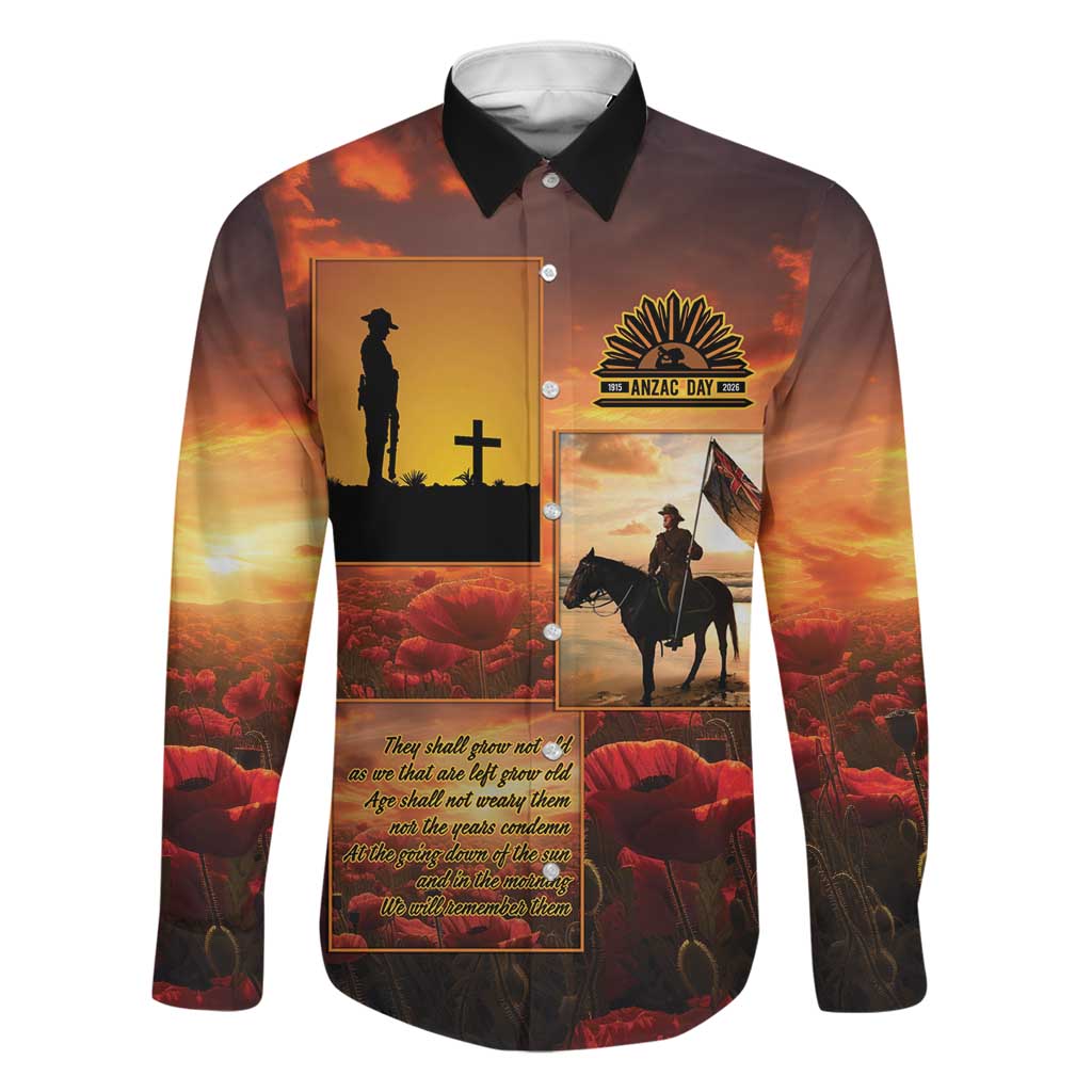 ANZAC Day Film Reel Lest We Forget Family Matching Short Sleeve Bodycon Dress and Hawaiian Shirt Australia NZ Memorial