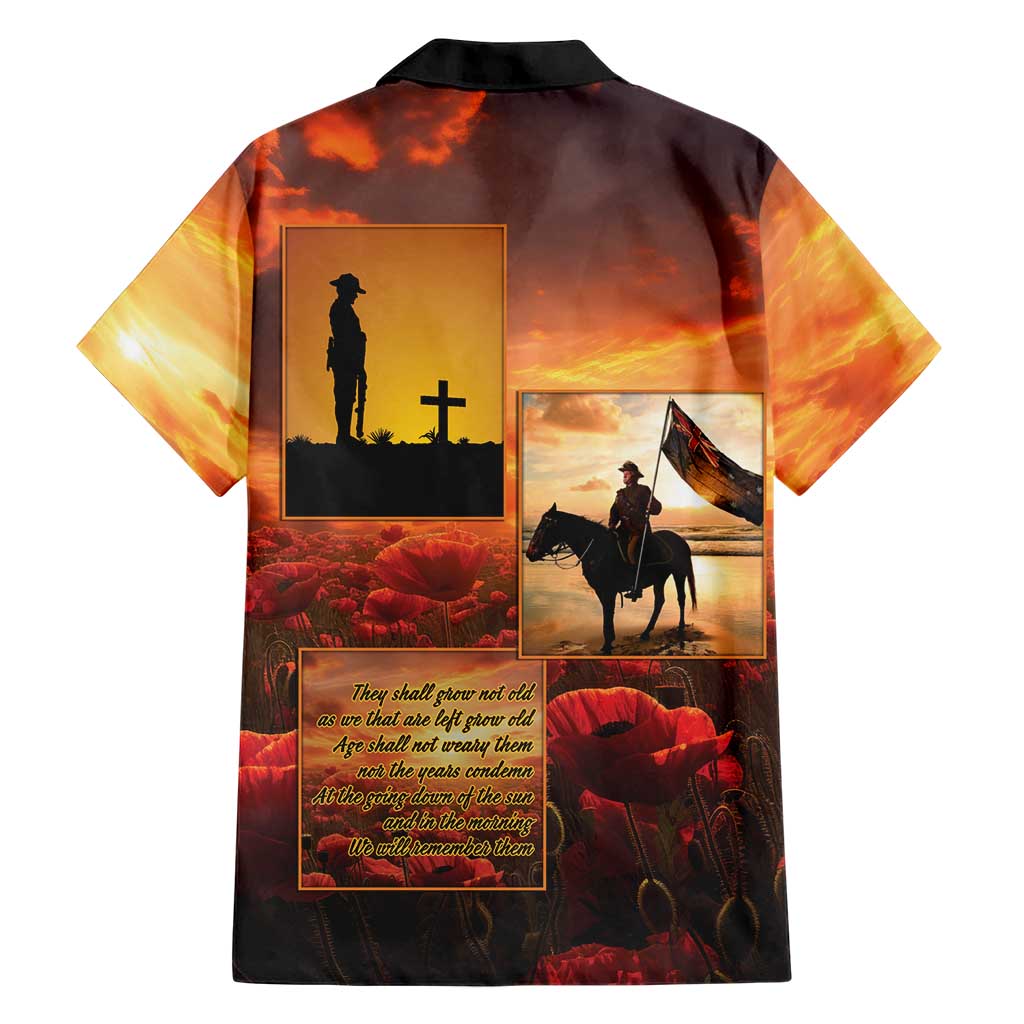 ANZAC Day Film Reel Lest We Forget Family Matching Summer Maxi Dress and Hawaiian Shirt Australia NZ Memorial LT9 - Polynesian Pride