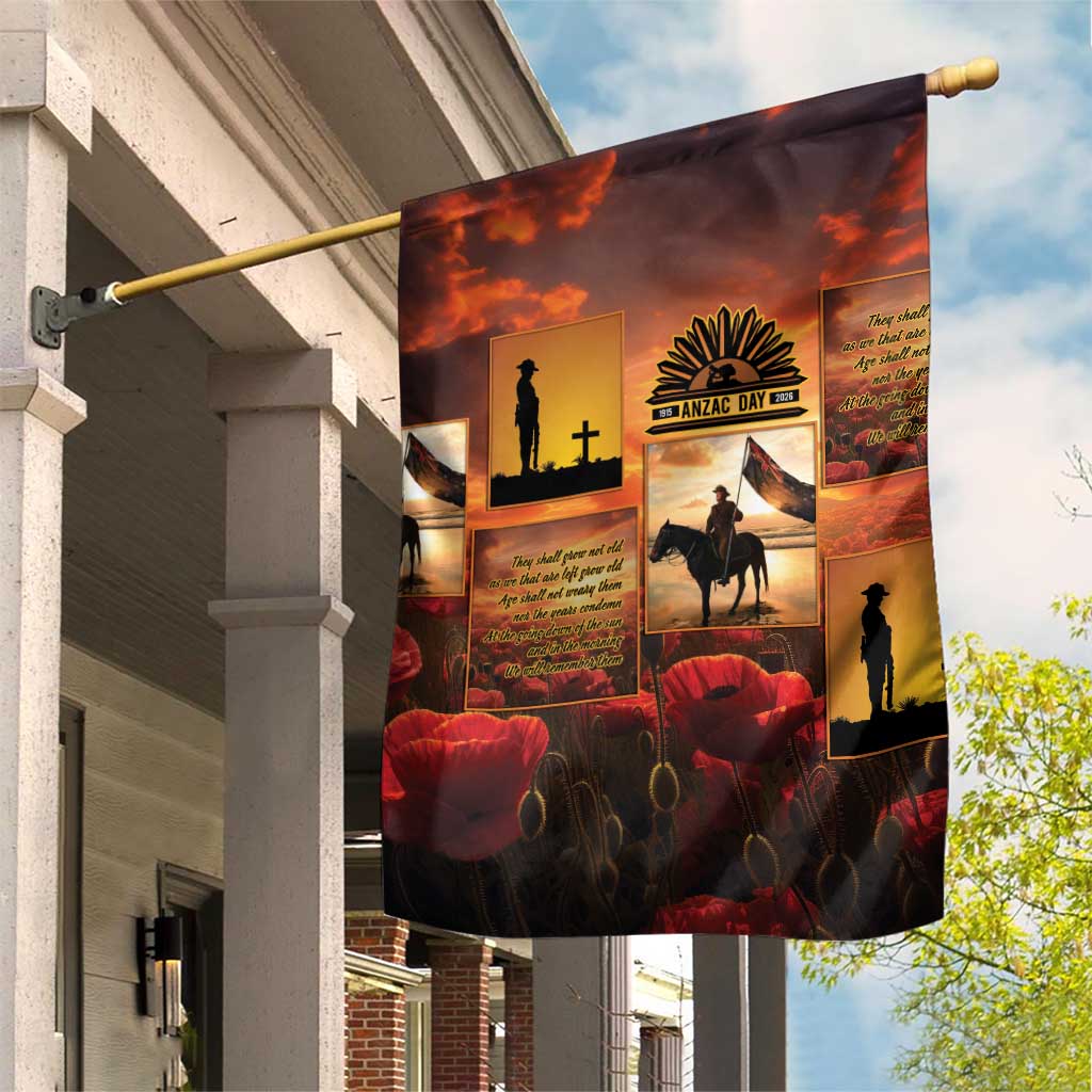 ANZAC Day Film Reel Lest We Forget Garden Flag Australia NZ Memorial