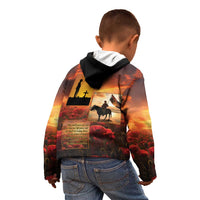 ANZAC Day Film Reel Lest We Forget Kid Hoodie Australia NZ Memorial