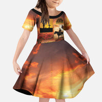 ANZAC Day Film Reel Lest We Forget Kid Short Sleeve Dress Australia NZ Memorial