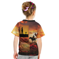 ANZAC Day Film Reel Lest We Forget Kid T Shirt Australia NZ Memorial