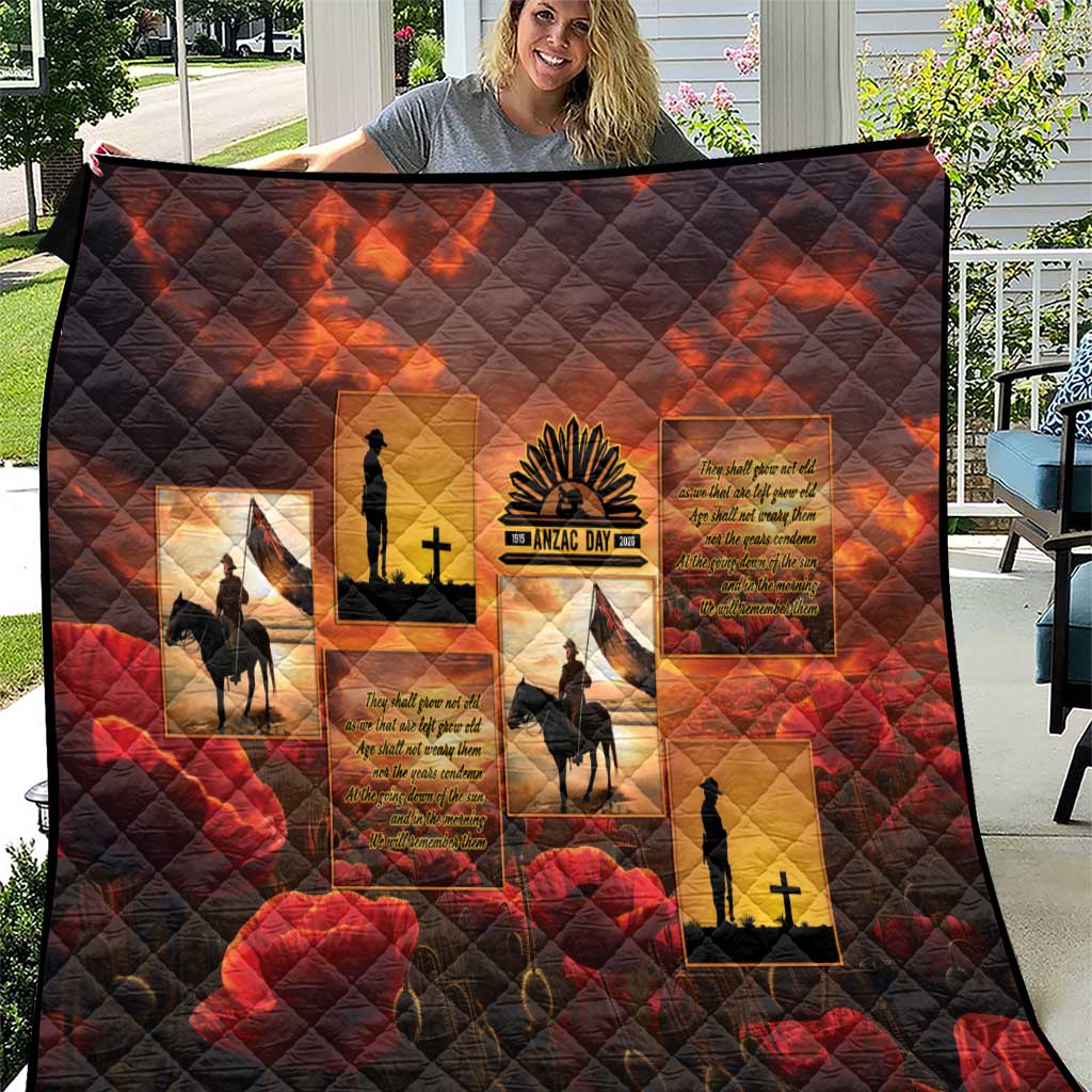 ANZAC Day Film Reel Lest We Forget Quilt Australia NZ Memorial