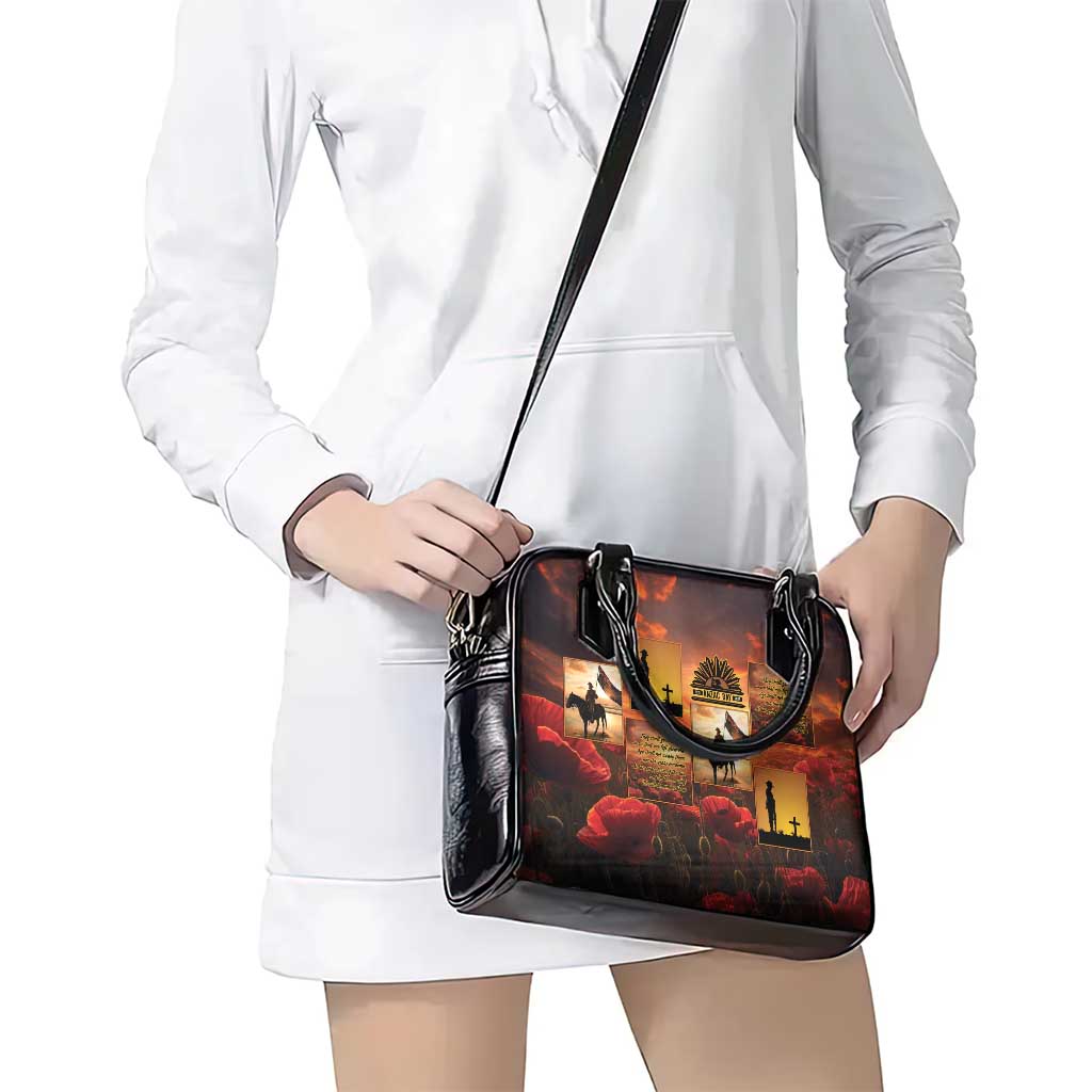 ANZAC Day Film Reel Lest We Forget Shoulder Handbag Australia NZ Memorial