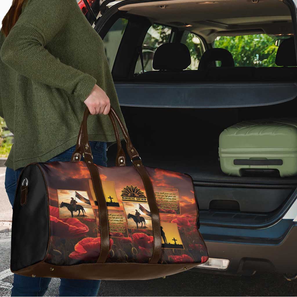 ANZAC Day Film Reel Lest We Forget Travel Bag Australia NZ Memorial