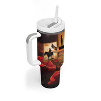 ANZAC Day Film Reel Lest We Forget Tumbler With Handle Australia NZ Memorial