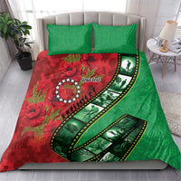 Personalised Cook Islands ANZAC 1915-2026 Filmstrip Bedding Set Lest We Forget 25 April