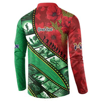 Personalised Cook Islands ANZAC 1915-2026 Filmstrip Button Sweatshirt Lest We Forget 25 April