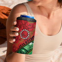 Personalised Cook Islands ANZAC 1915-2026 Filmstrip 4 in 1 Can Cooler Tumbler Lest We Forget 25 April LT9 - Polynesian Pride