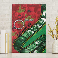 Personalised Cook Islands ANZAC 1915-2026 Filmstrip Canvas Wall Art Lest We Forget 25 April