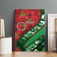 Personalised Cook Islands ANZAC 1915-2026 Filmstrip Canvas Wall Art Lest We Forget 25 April