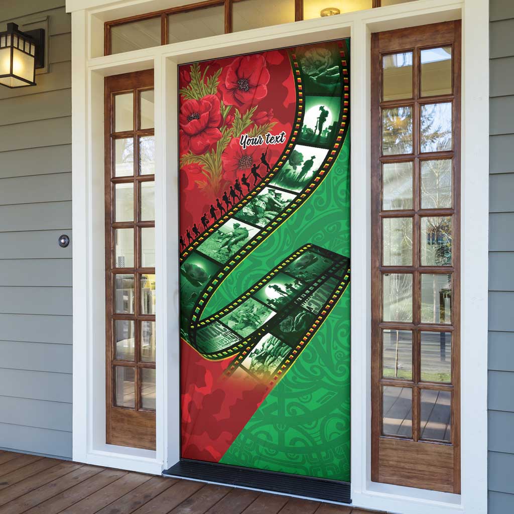 Personalised Cook Islands ANZAC 1915-2026 Filmstrip Door Cover Lest We Forget 25 April