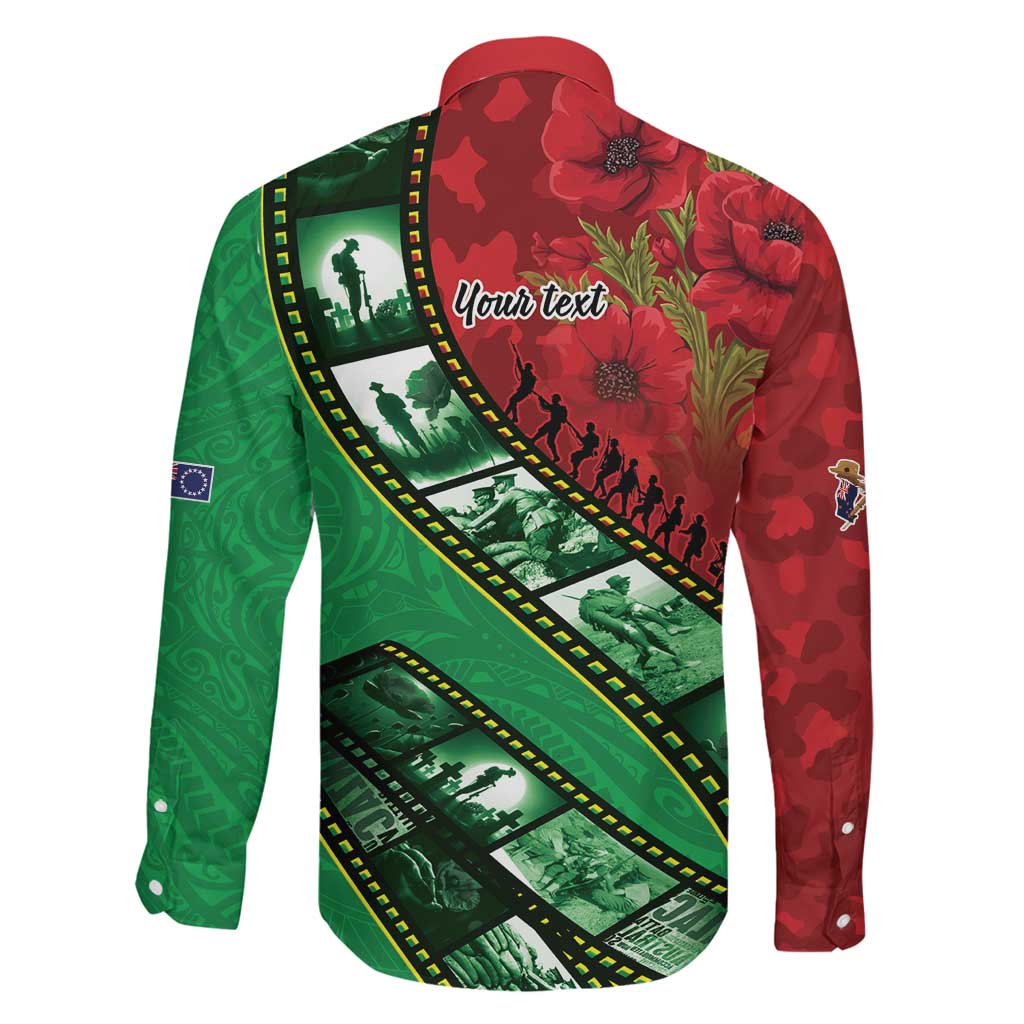 Personalised Cook Islands ANZAC 1915-2026 Filmstrip Family Matching Mermaid Dress and Hawaiian Shirt Lest We Forget 25 April LT9 - Polynesian Pride
