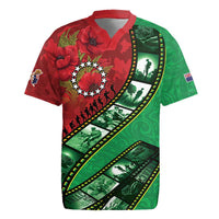 Personalised Cook Islands ANZAC 1915-2026 Filmstrip Rugby Jersey Lest We Forget 25 April