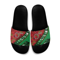 Personalised Cook Islands ANZAC 1915-2026 Filmstrip Slide Sandals Lest We Forget 25 April
