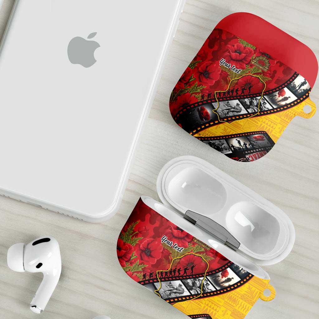 Personalised Niue ANZAC 1915-2026 Filmstrip AirPods Case Lest We Forget 25 April