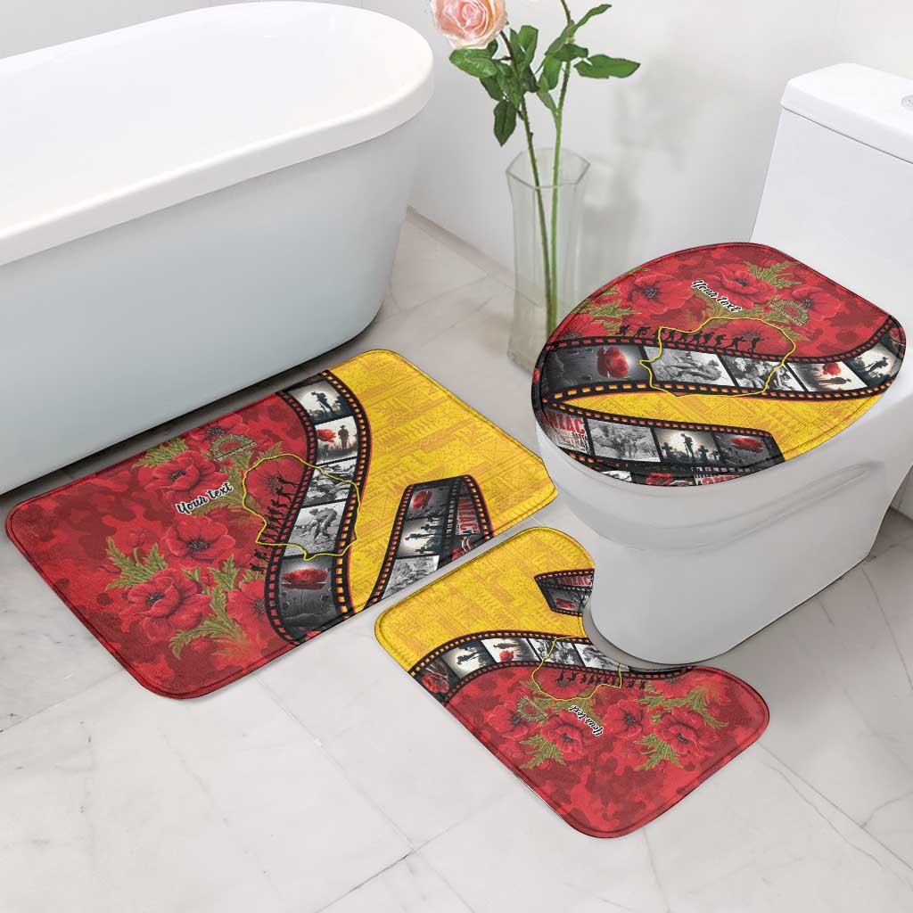 Personalised Niue ANZAC 1915-2026 Filmstrip Bathroom Set Lest We Forget 25 April